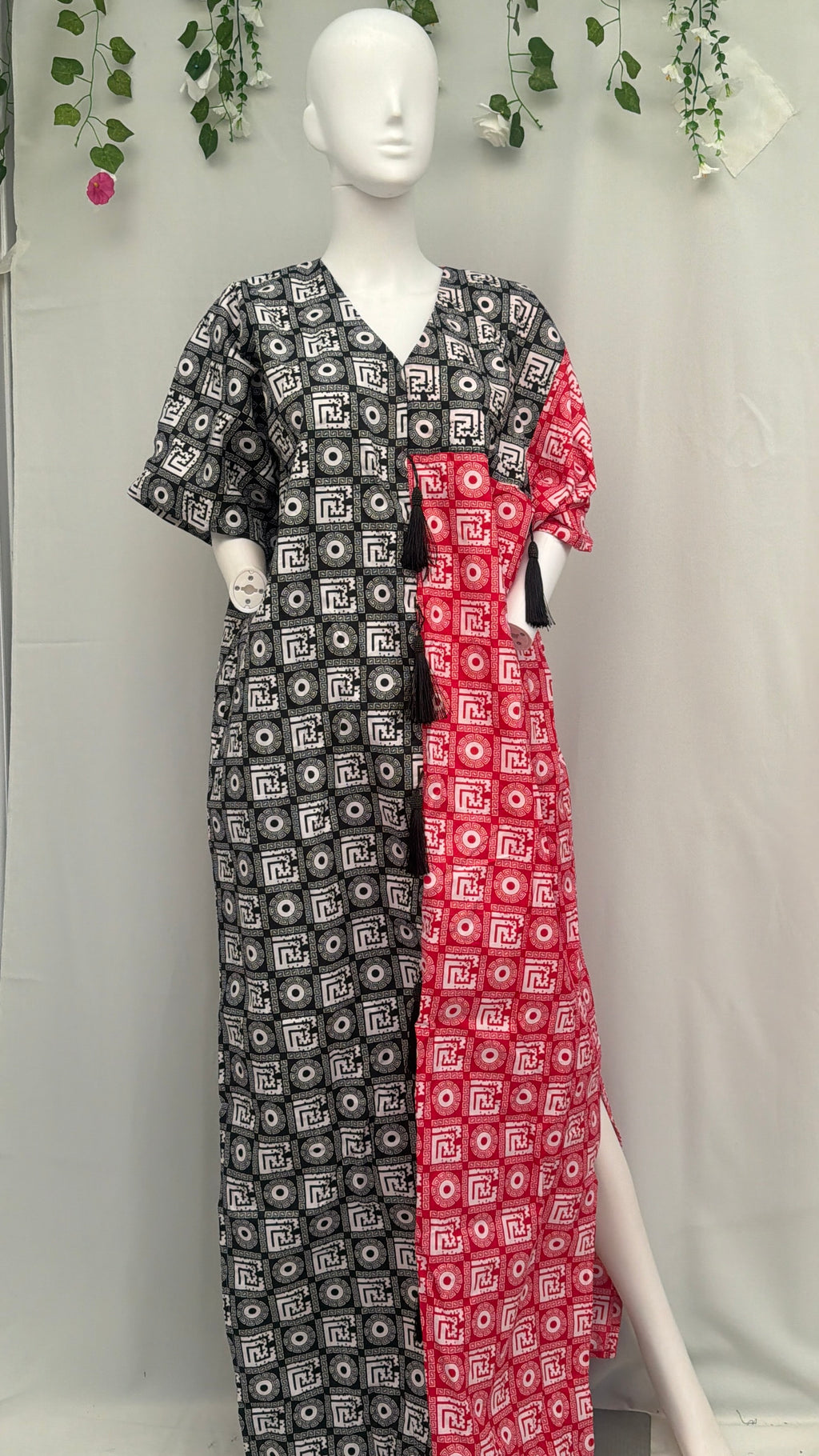 Sam dress Black and Red