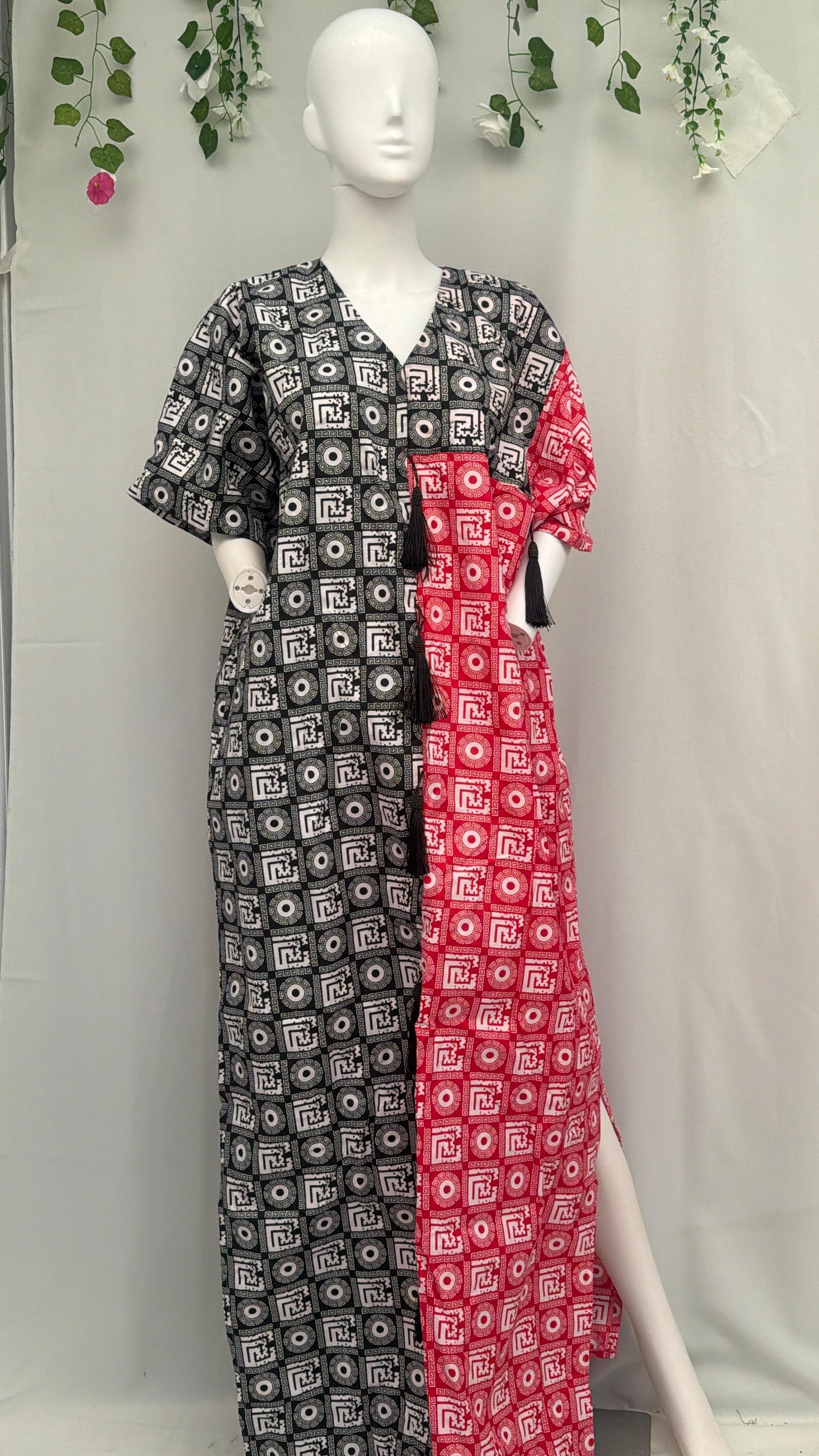 Sam dress Black and Red