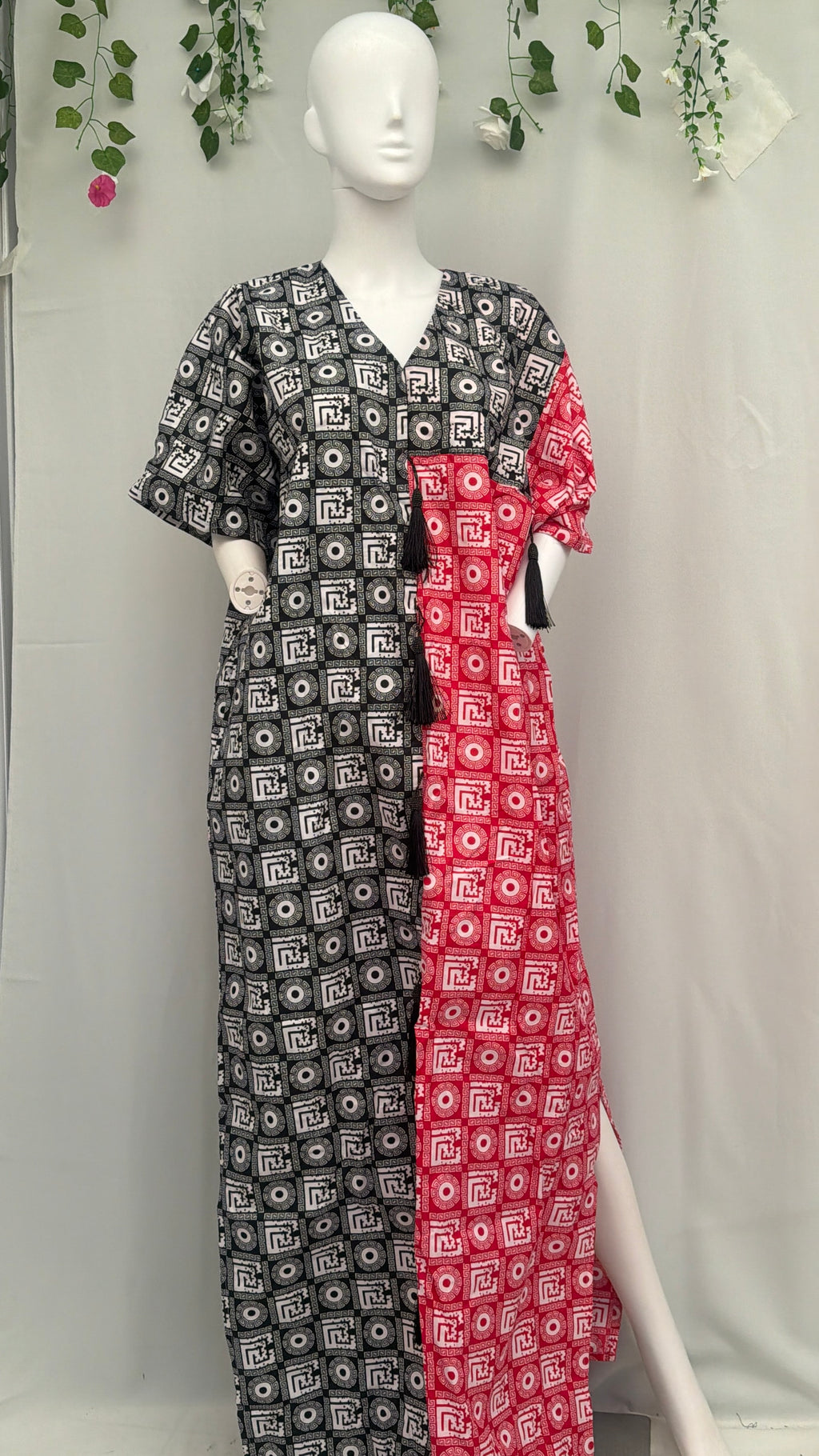 Sam dress Black and Red