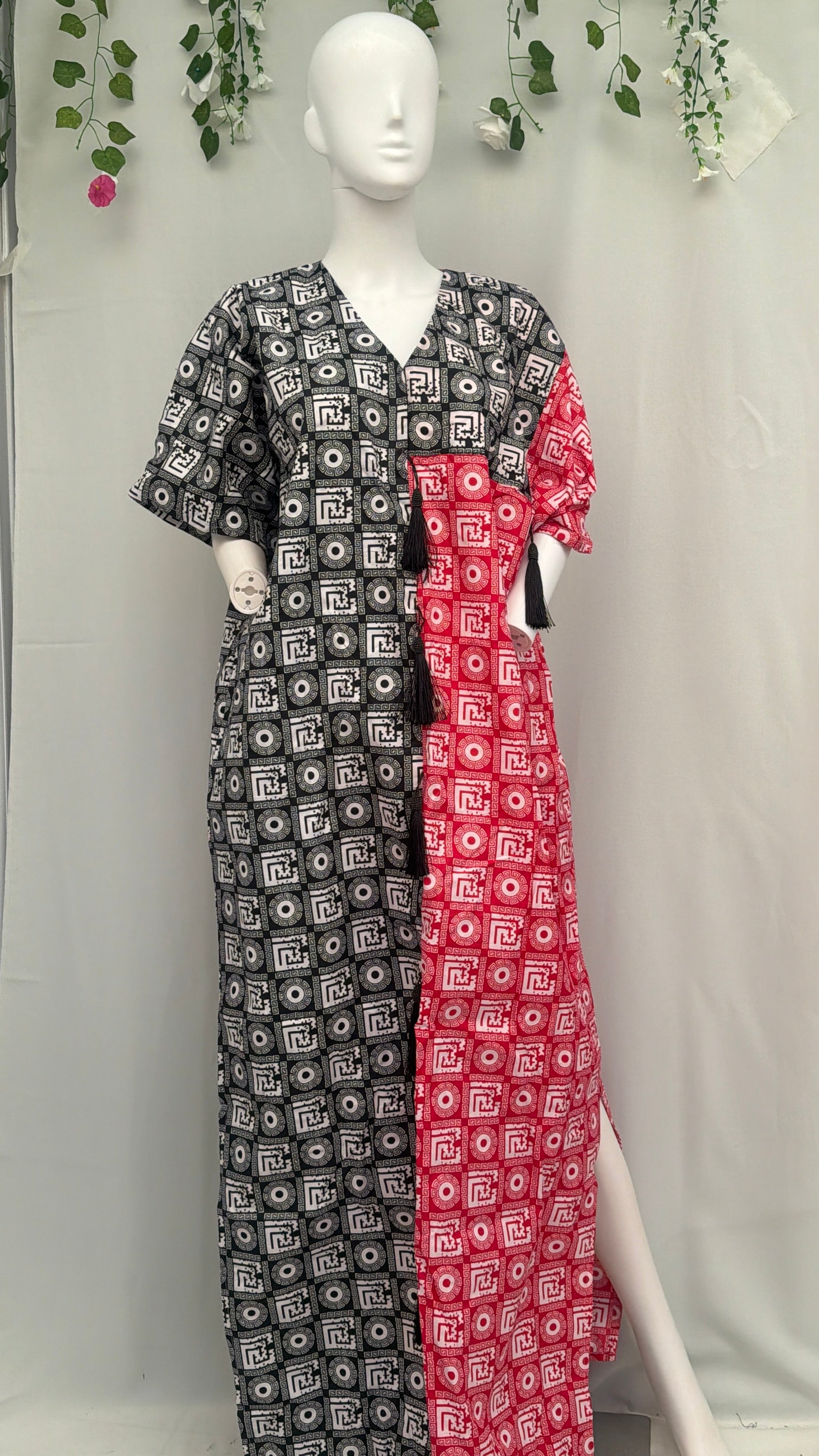 Sam dress Black and Red