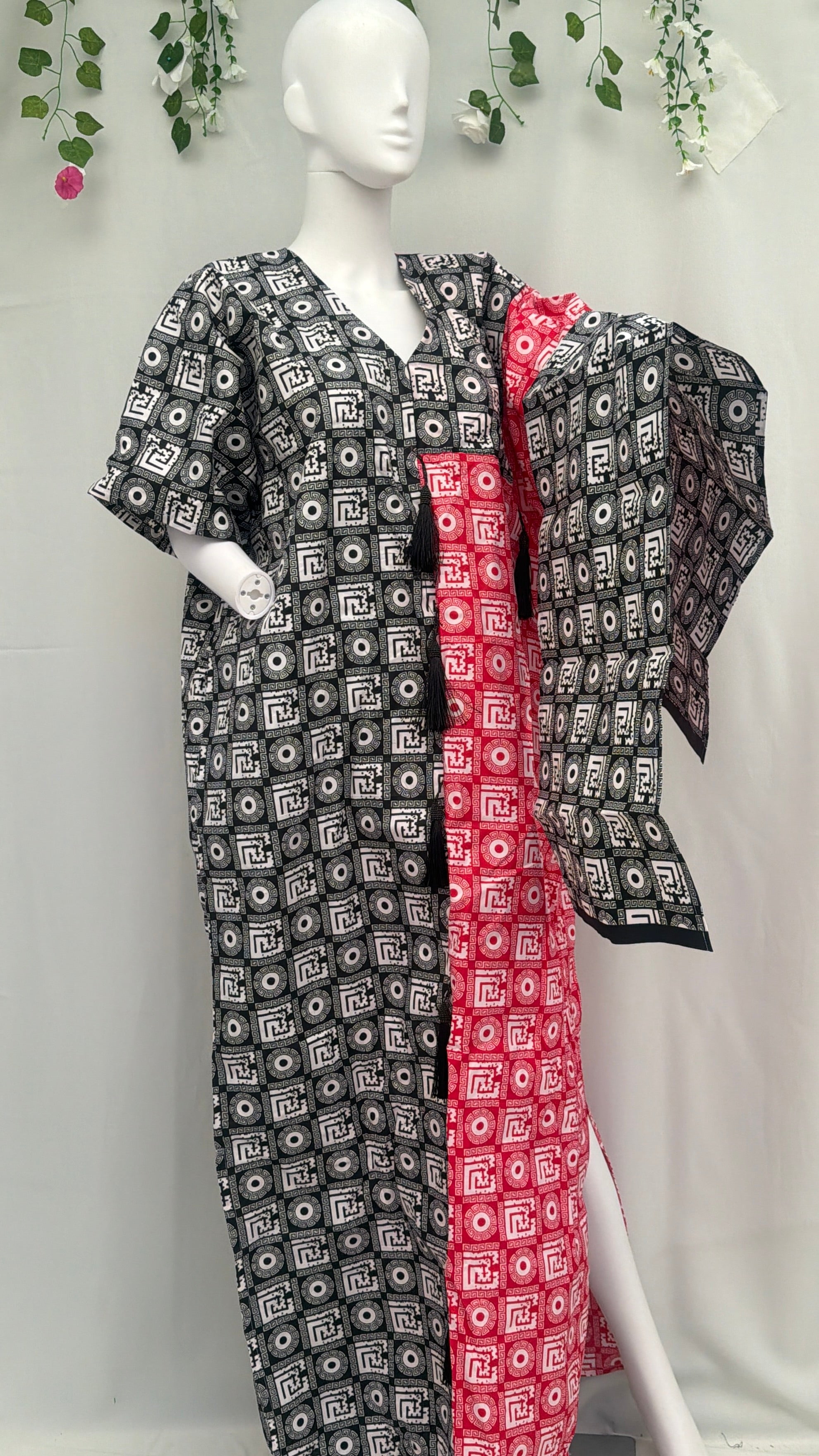 Sam dress Black and Red