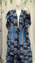 Bolivia kimono and skirt set Blue